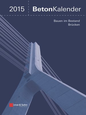 cover image of Beton-Kalender 2015 Schwerpunkte